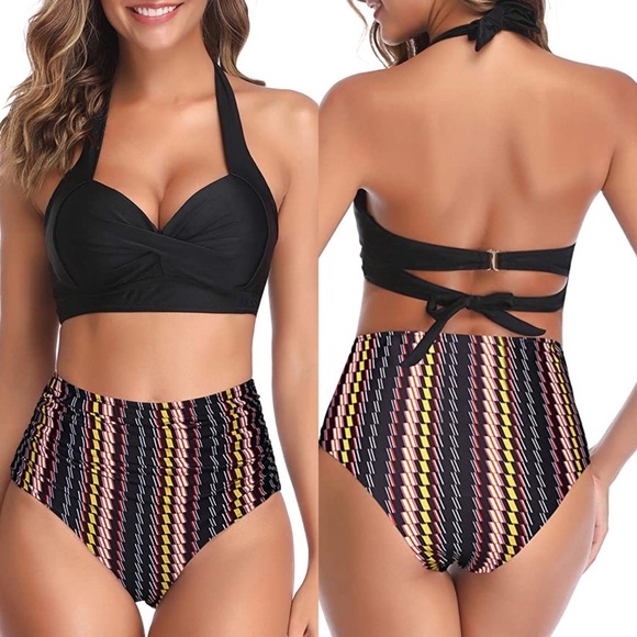 Tempt Me Vintage Swimsuit Two Piece Retro Bikini